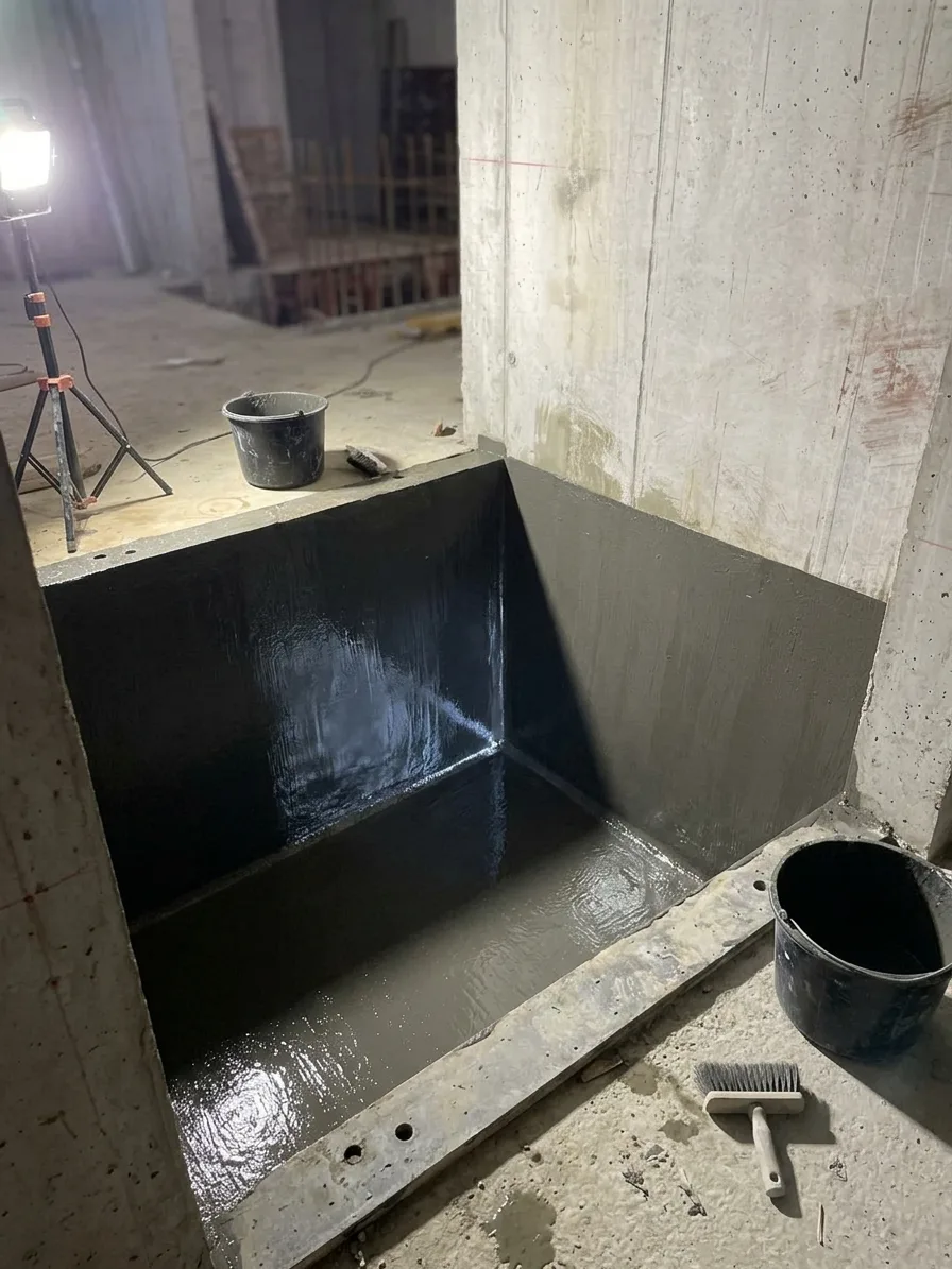 Cuvelage de fosse d'ascenseur dans l'Hérault